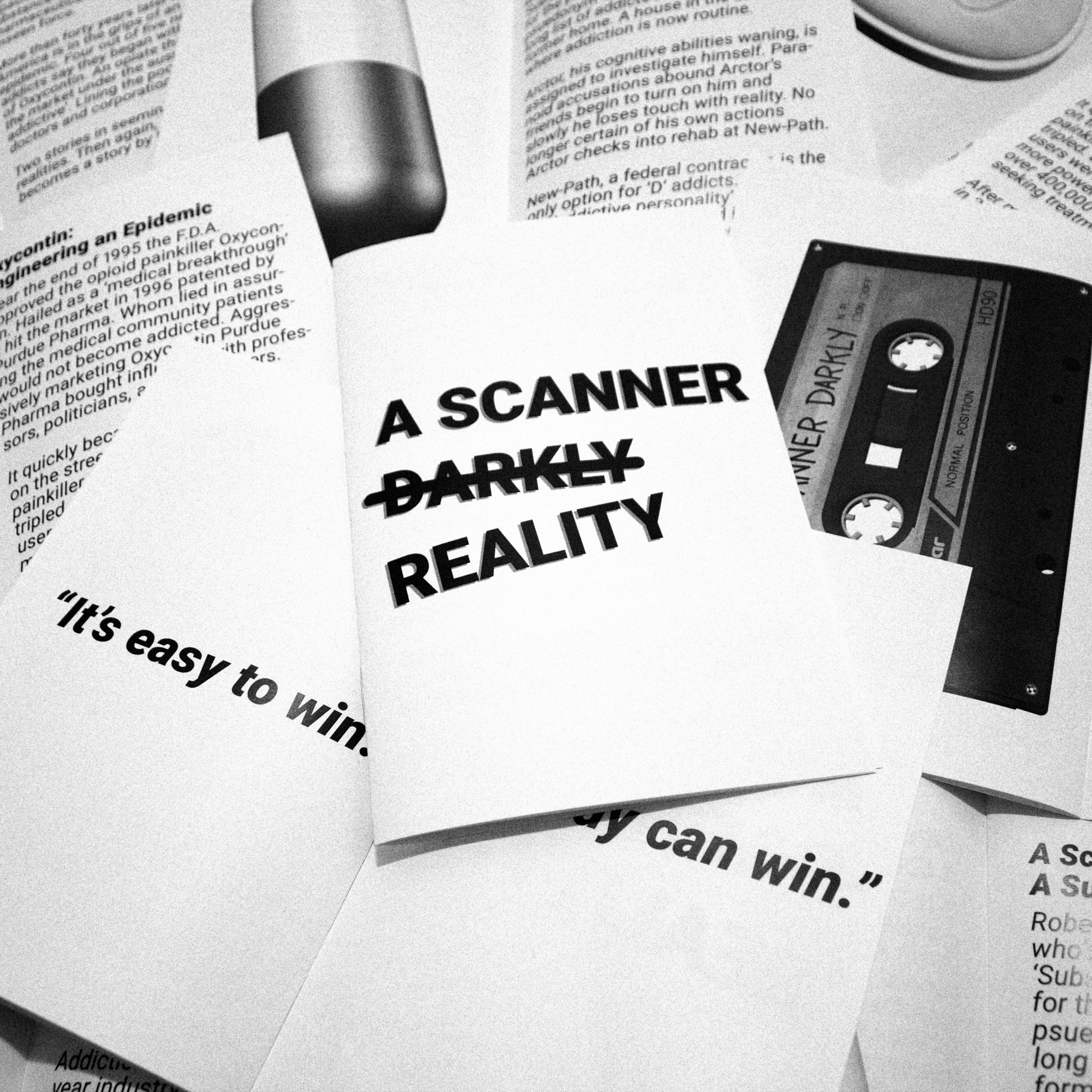 A Scanner Darkly Reality – 12 Page 8.5 x 5.5 in. Saddle-Stitched Booklet.